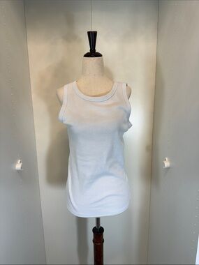 Sonoma White Scoop Neck Tank Top